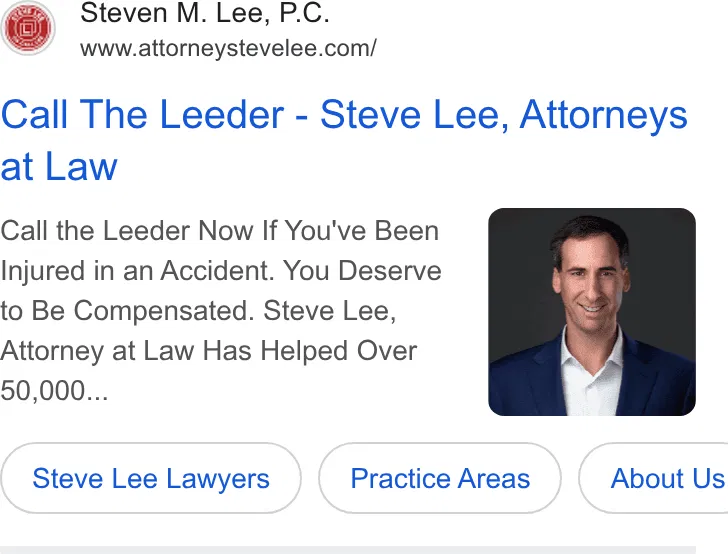 Steve Lee - Accident & Injury Attorneys ad