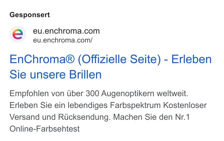 EnChroma ad