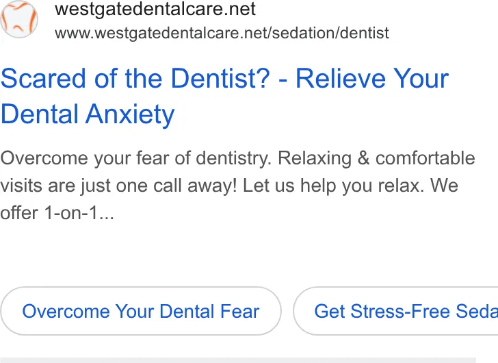 Westgate Dental Care ad