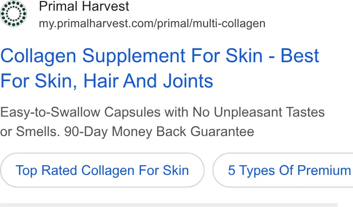 Primal Harvest ad