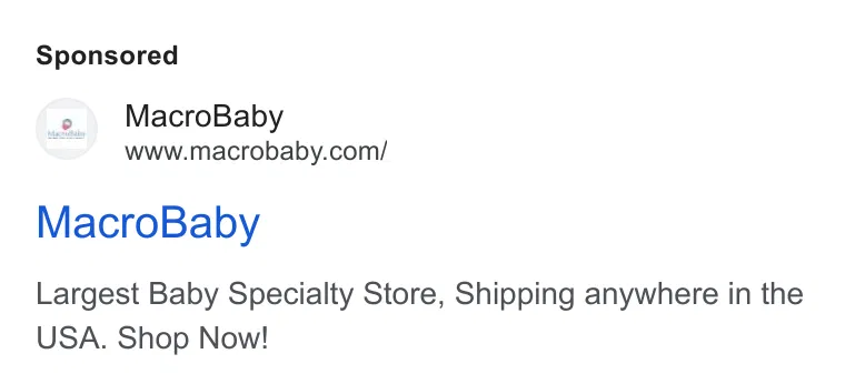 MacroBaby ad