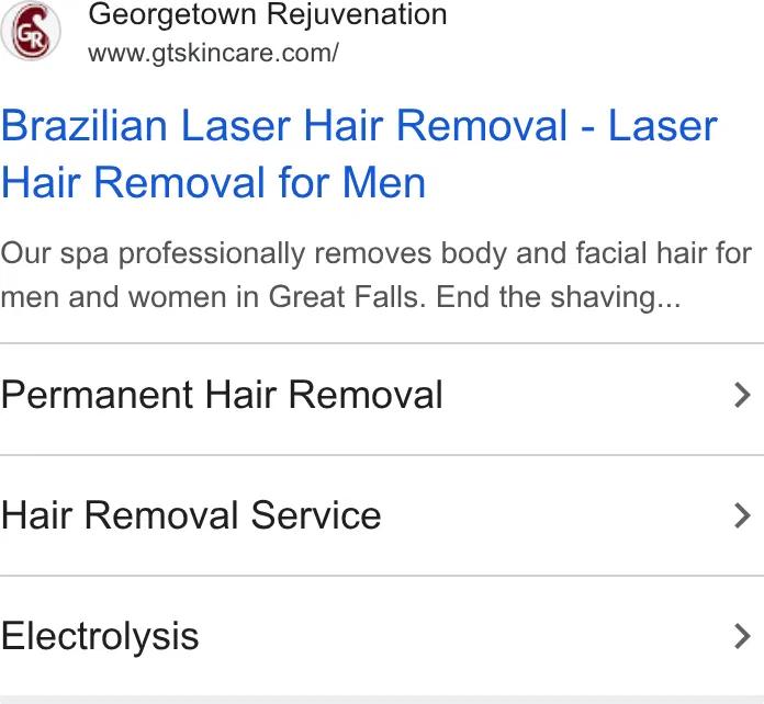 Georgetown Rejuvenation Med Spa ad