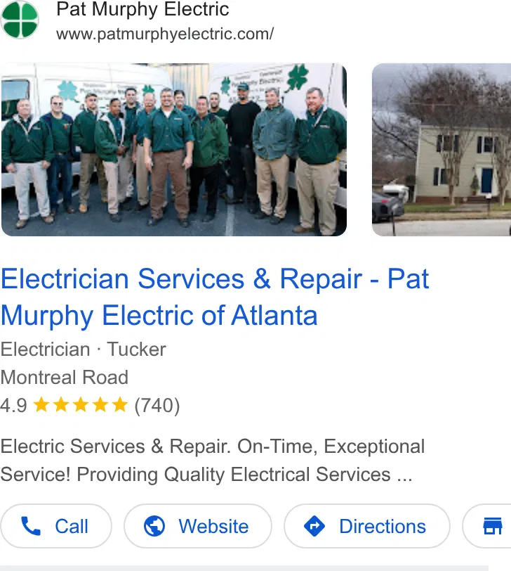 Pat Murphy Electric Inc. ad