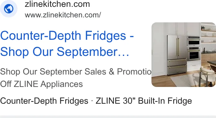 ZLINE Kitchen and Bath ad