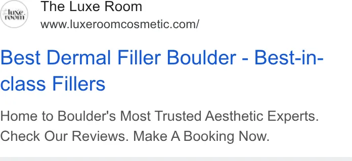The Luxe Room - South Denver ad