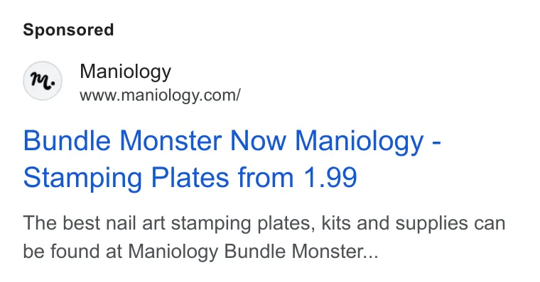 Maniology ad