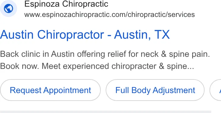Espinoza Chiropractic - Chiropractor North Austin, TX ad