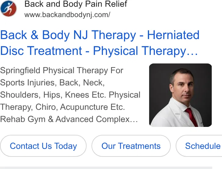 Back & Body Pain Relief ad