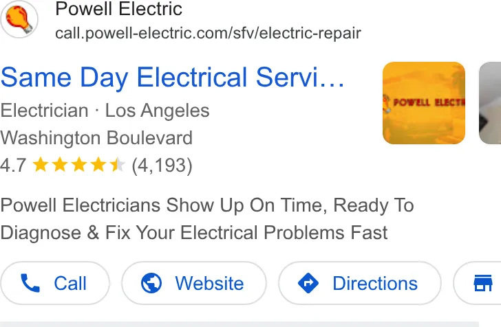 Powell Electric ad