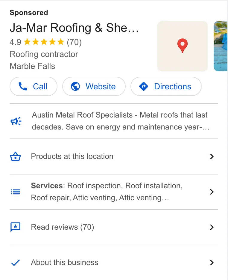Ja-Mar Roofing & Sheet Metal - Austin ad