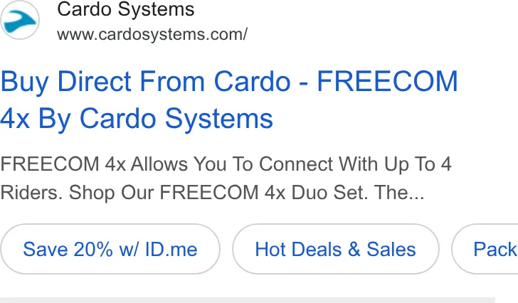 Cardo Systems ad