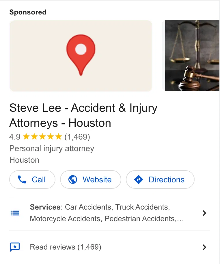 Steve Lee - Accident & Injury Attorneys ad