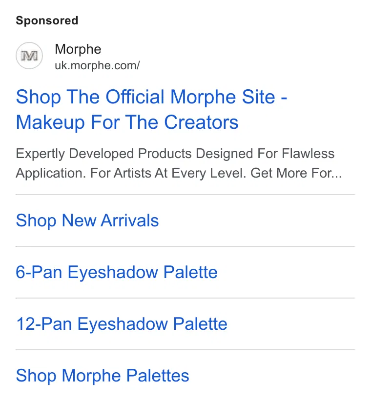 Morphe US ad