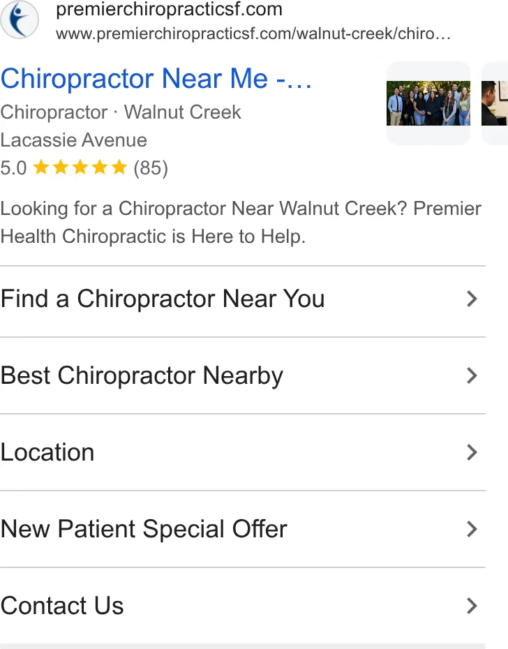 Premier Health Chiropractic - Market Street ad