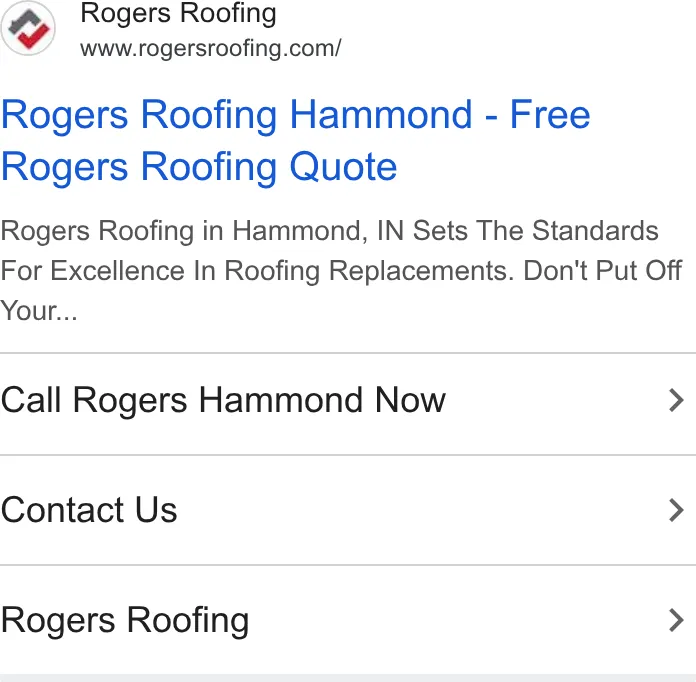 Rogers Roofing ad