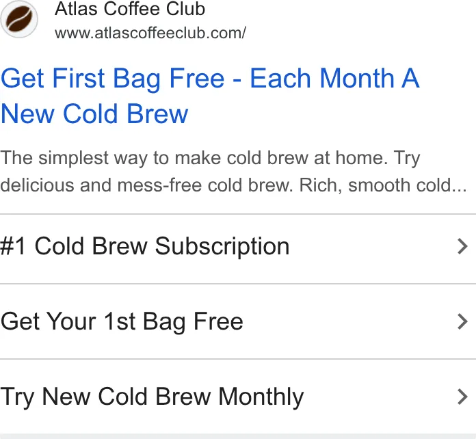 Atlas Coffee Club ad