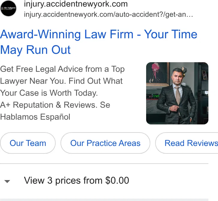 Alex Yadgarov & Associates ad