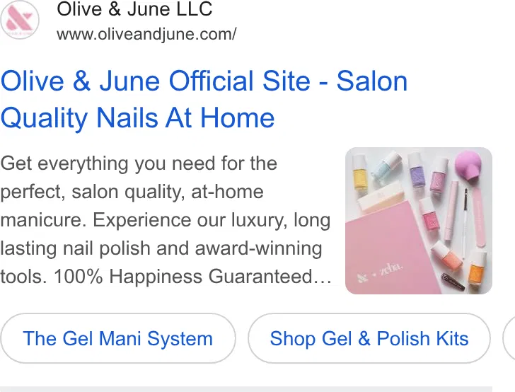Olive and June ad