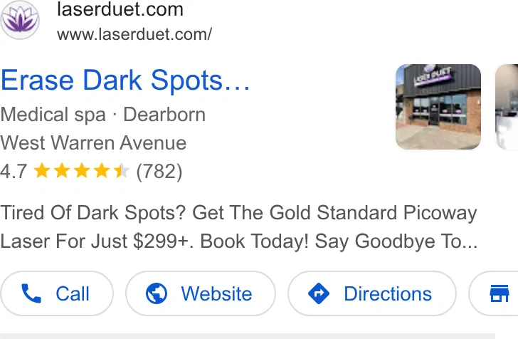 Laser Duet Med Spa – Botox, Dermal Fillers, Body Contouring & Tattoo Removal in Dearborn MI ad