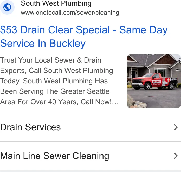 South West Plumbing, Heating, Air, & Electric ad