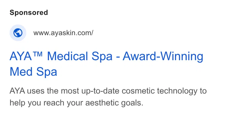 AYA Medical Spa Avalon - Alpharetta ad