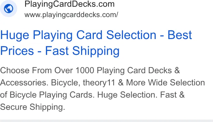 PlayingCardDecks.com ad