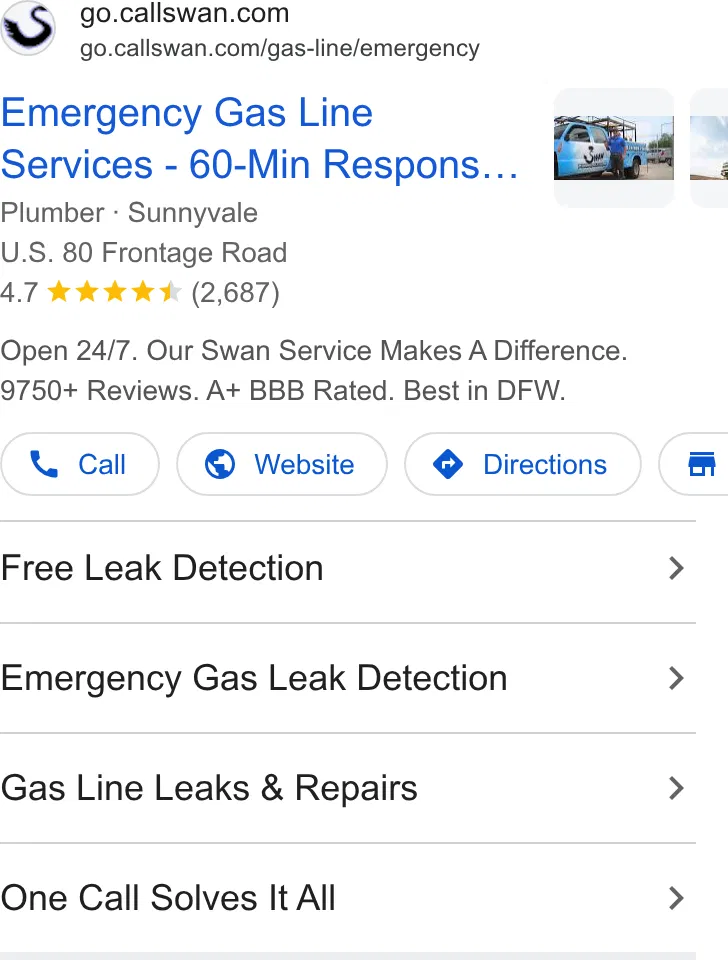 Swan Electric, Plumbing, Heating & Air ad