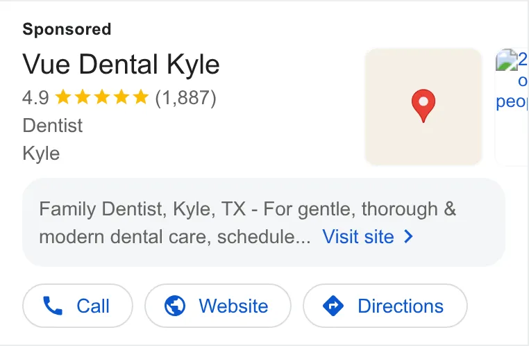 Vue Dental Kyle ad