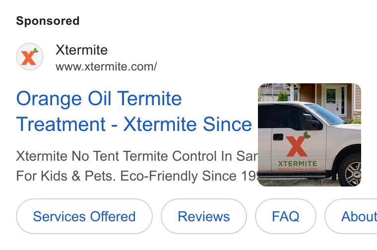 Xtermite Inc ad