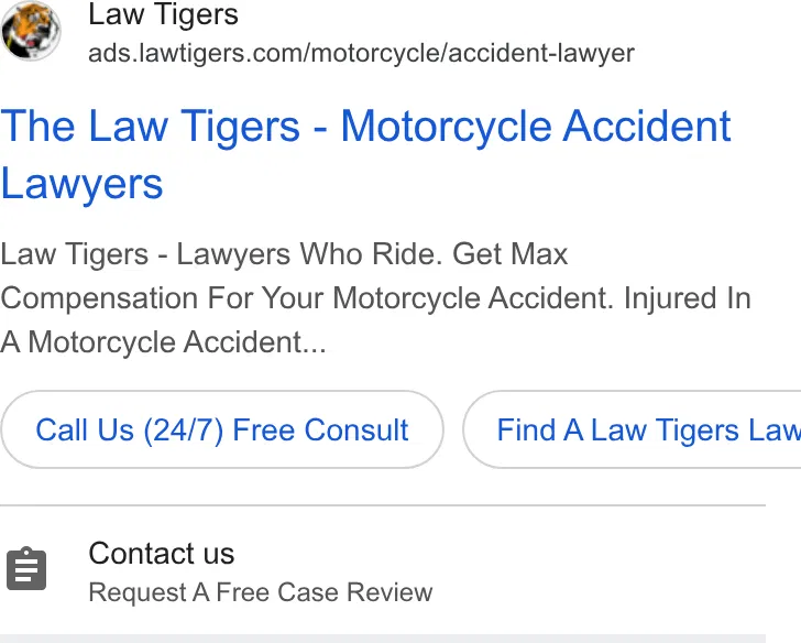 Law Tigers ad