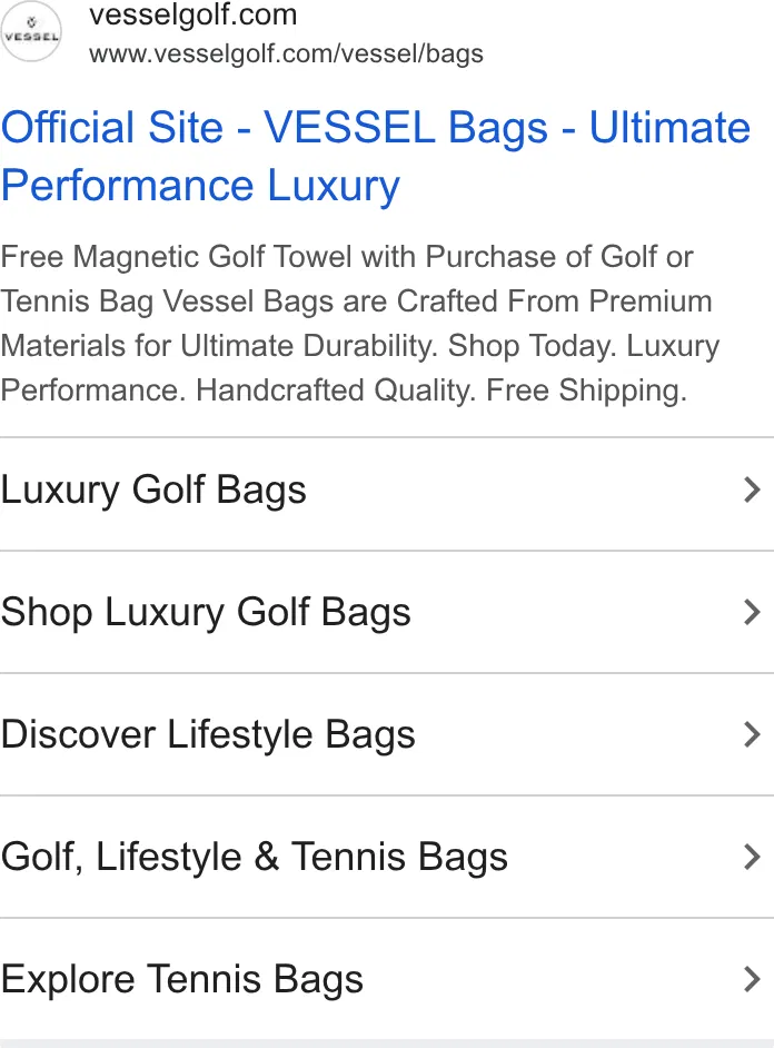 VESSEL ad