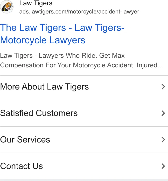 Law Tigers ad