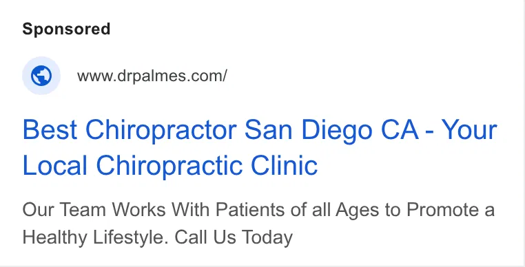 Best Life Chiropractic ad