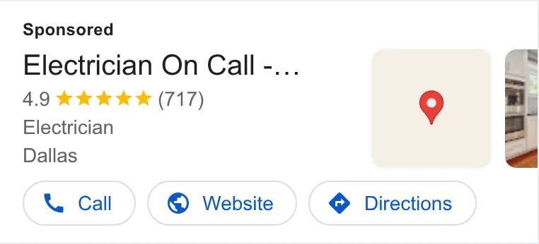 Electrician On Call ad