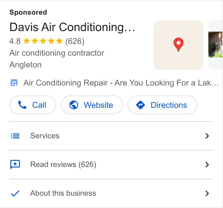 Davis Air Conditioning & Heating, Inc. ad