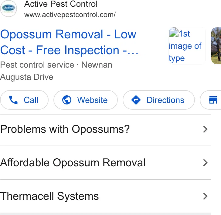 Active Pest Control ad