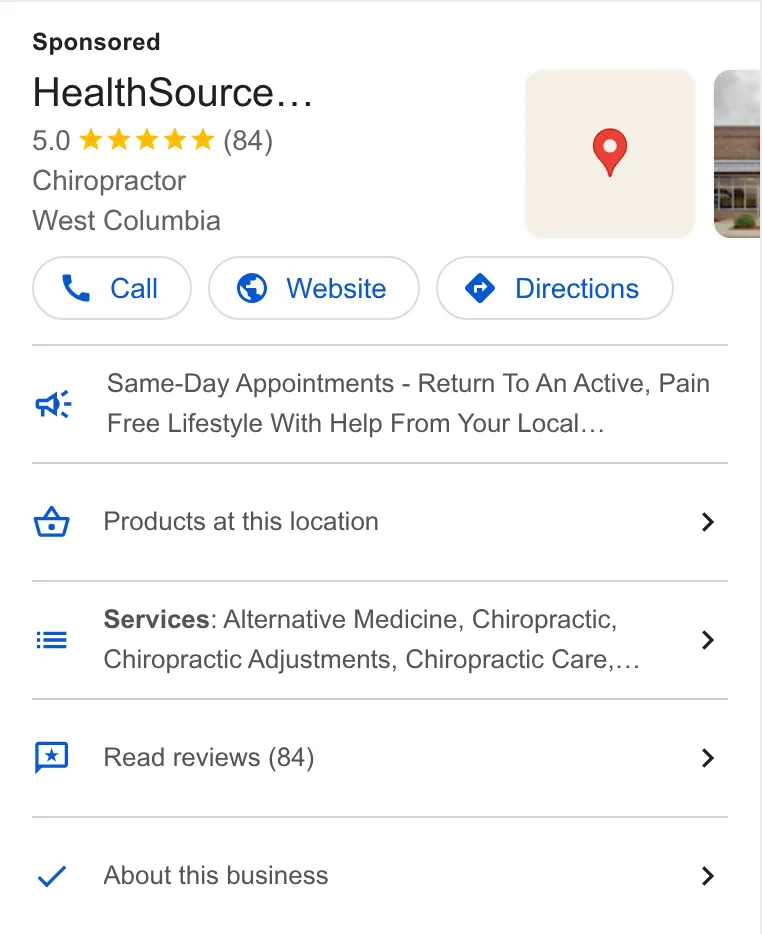 HealthSource Chiropractic of Troy ad
