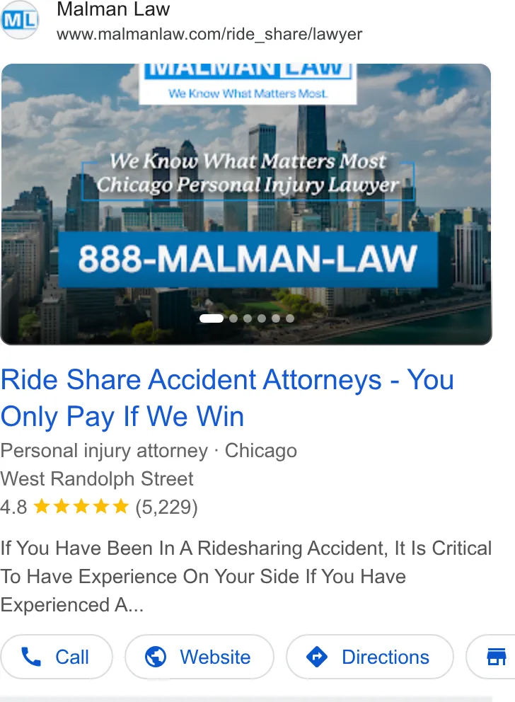 Malman Law ad