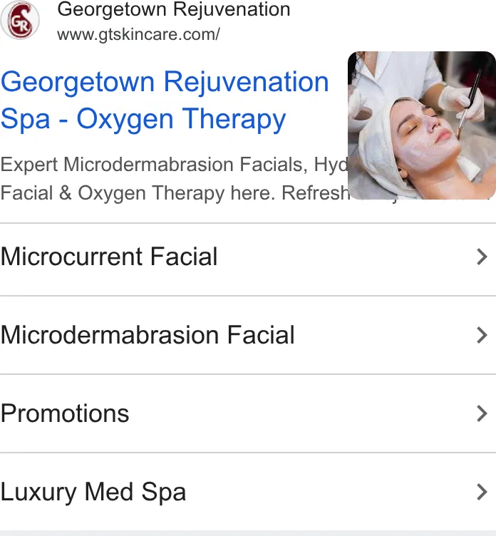 Georgetown Rejuvenation Med Spa ad