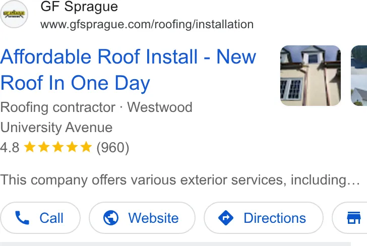 GF Sprague Exteriors ad