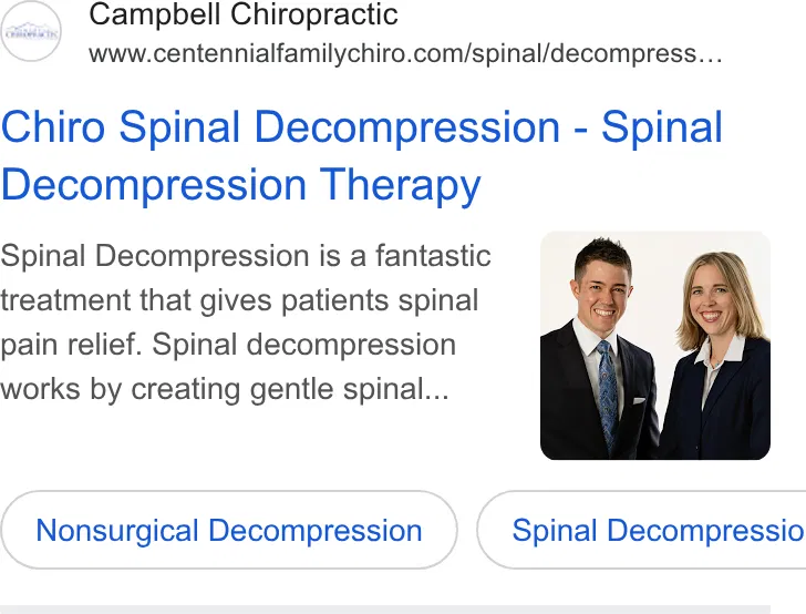 Campbell Chiropractic ad