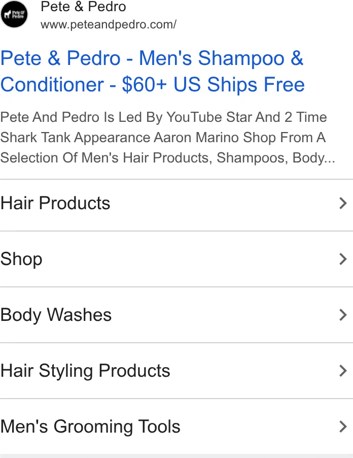 Pete & Pedro ad