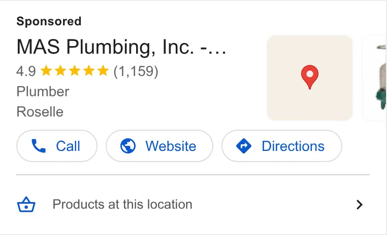 MAS Plumbing, Inc. ad