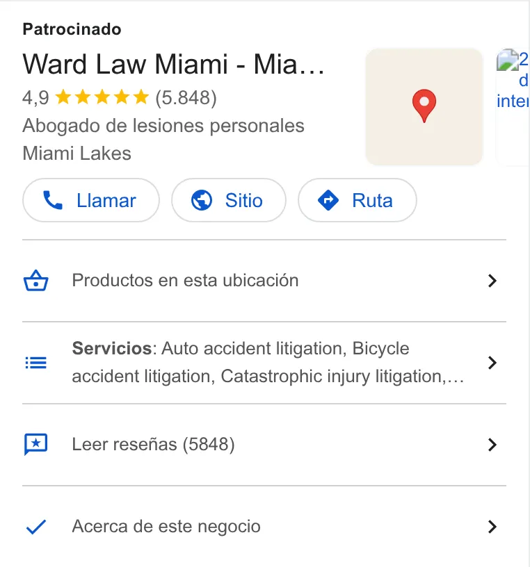 Ward Law Miami ad