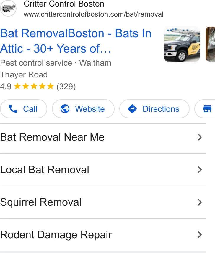 Critter Control of Greater Boston ad