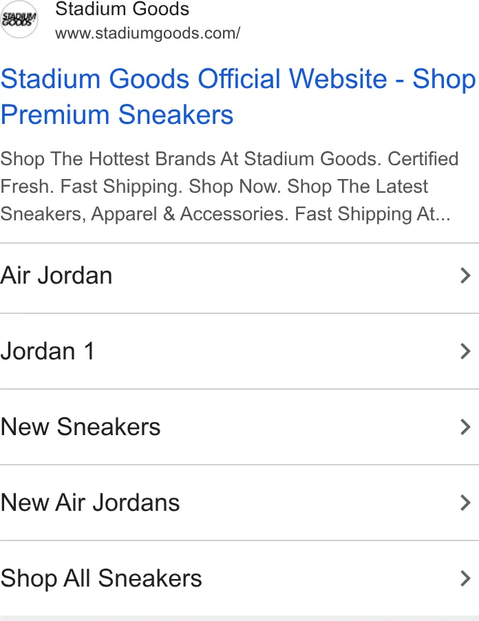 Stadium Goods ad