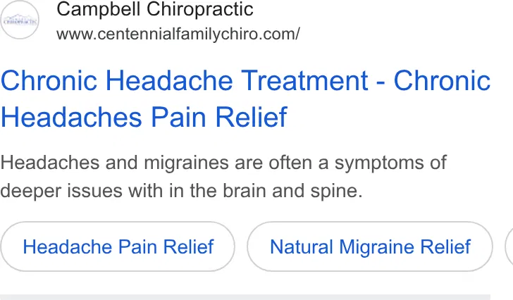 Campbell Chiropractic ad