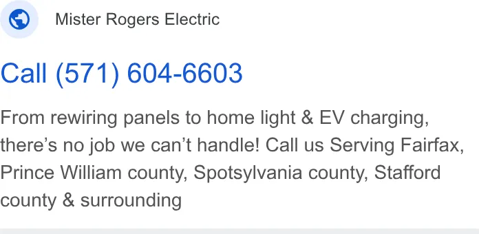 Mister Rogers Electric ad