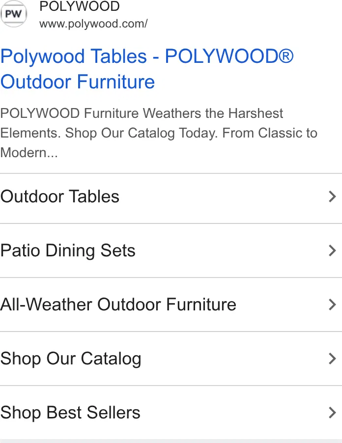 POLYWOOD ad