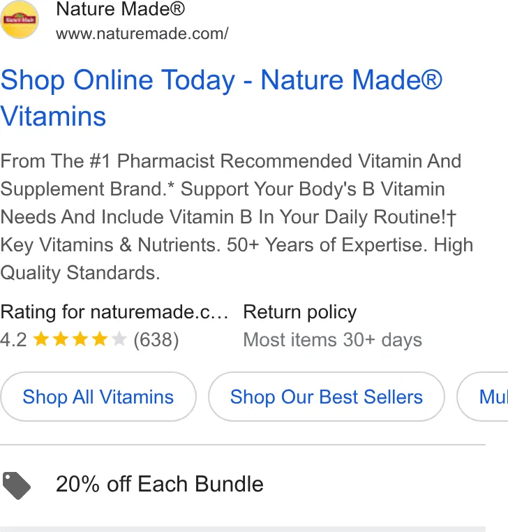 Nature Made® ad